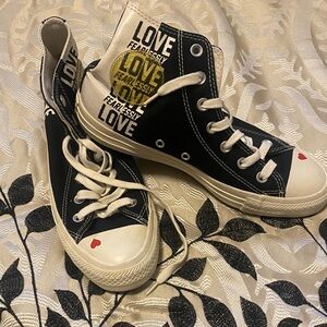 Converse Black and White High-Tops